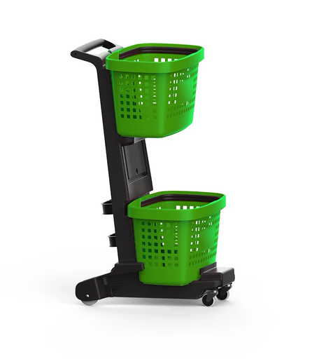 Chariot SNUPY + 2 paniers GREAT Vert