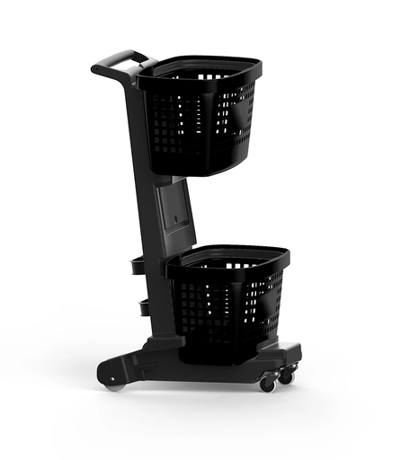 Chariot SNUPY + 2 paniers GREAT Noir