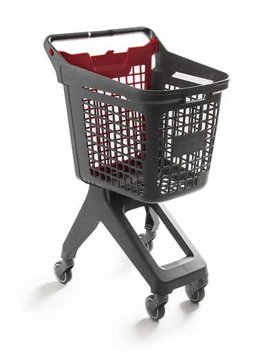Chariot Gris UP80 Urbain Couvercle Rouge