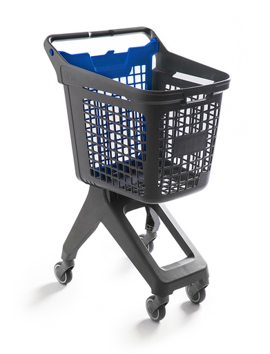 Chariot Gris UP80 Urbain Couvercle Bleu